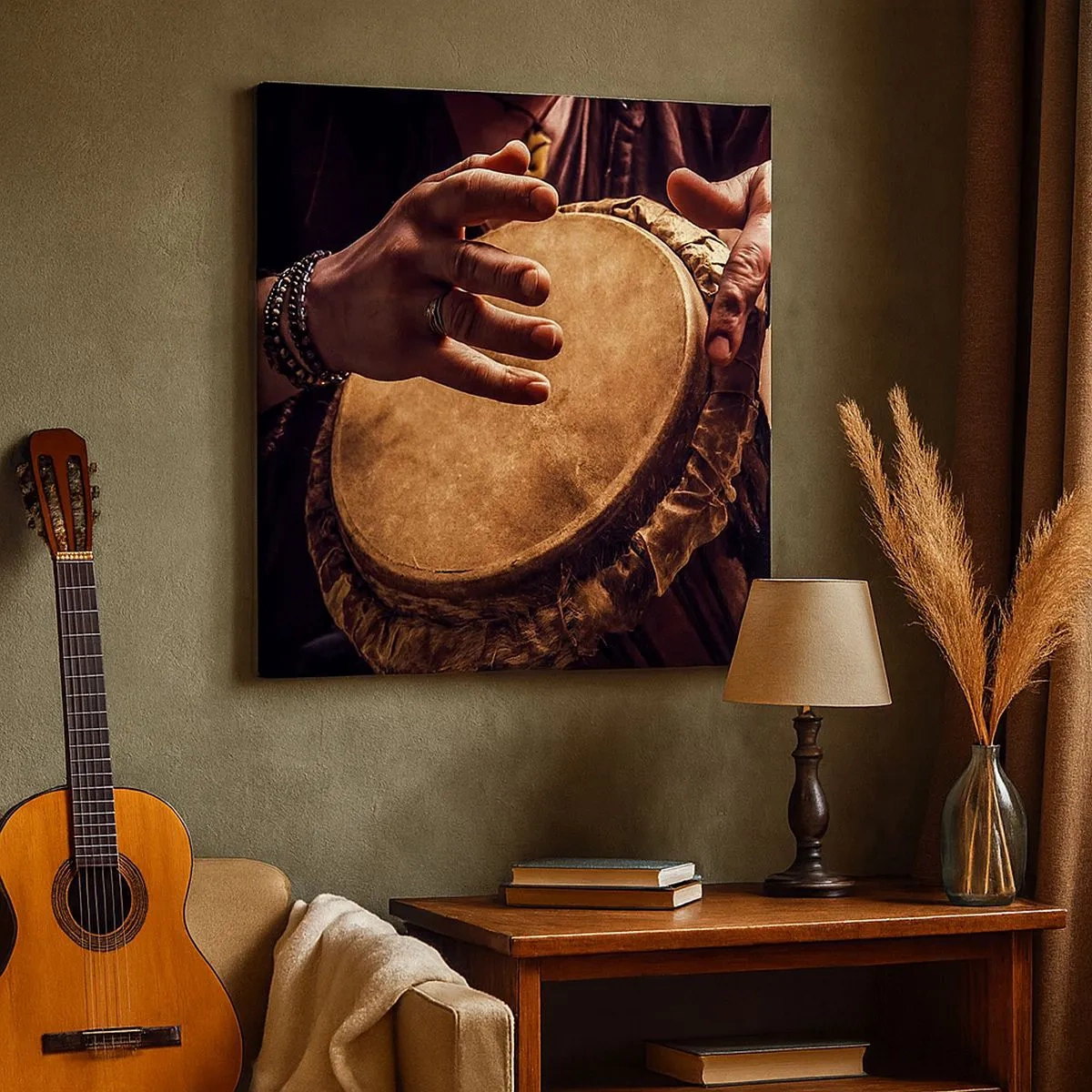 Impression sur toile - Image sur toile - Au rythme du coeur - 30x30 cm