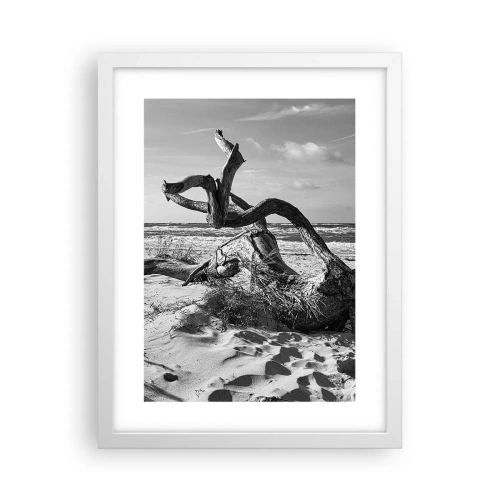 Affiche dans un cadre blanc - Poster - Sculpture marine - 30x40 cm