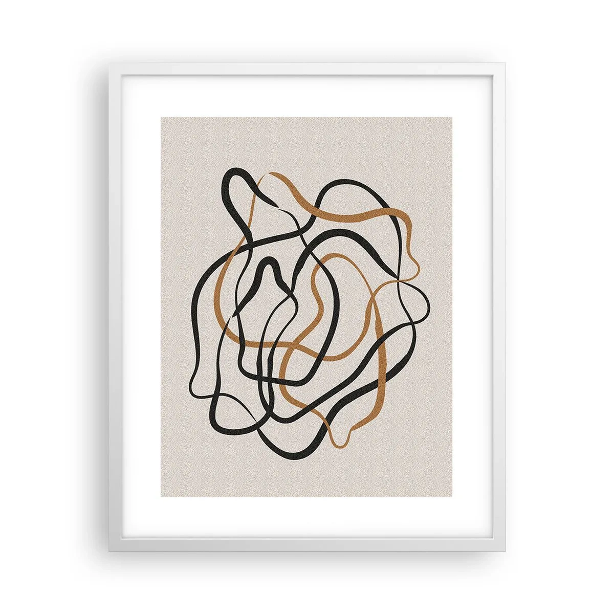 Affiche dans un cadre blanc - Poster - Tout s'est mal déroulé - 40x50 cm