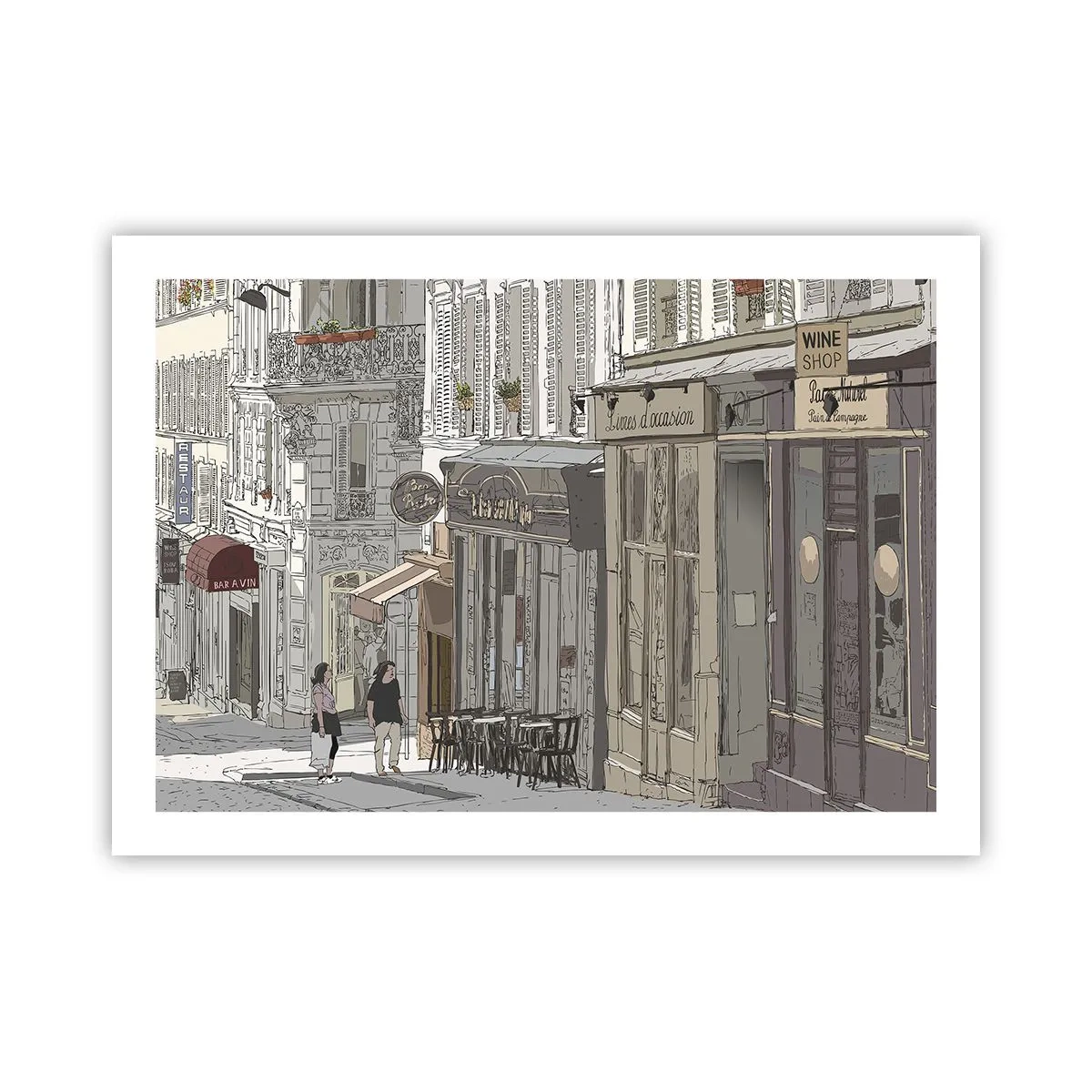 Affiche - Poster - Joie de la ville - 70x50 cm