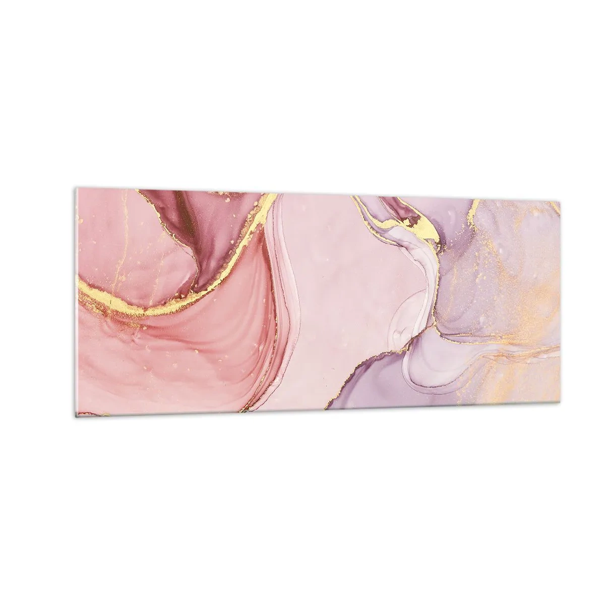 Impression sur verre - Image sur verre - Caresse de couleurs - 100x40 cm