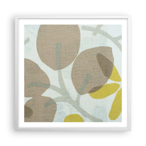 Affiche dans un cadre blanc - Poster - Composition en plein soleil - 60x60 cm