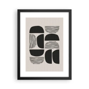 Affiche dans un cadre noir - Poster - Offres sans enthousiasme - 30x40 cm