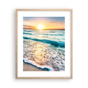 Affiche dans un chêne clair - Poster - Une vue qui en vaut la peine - 40x50 cm