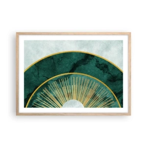 Affiche dans un chêne clair - Poster - Un autre système solaire - 70x50 cm