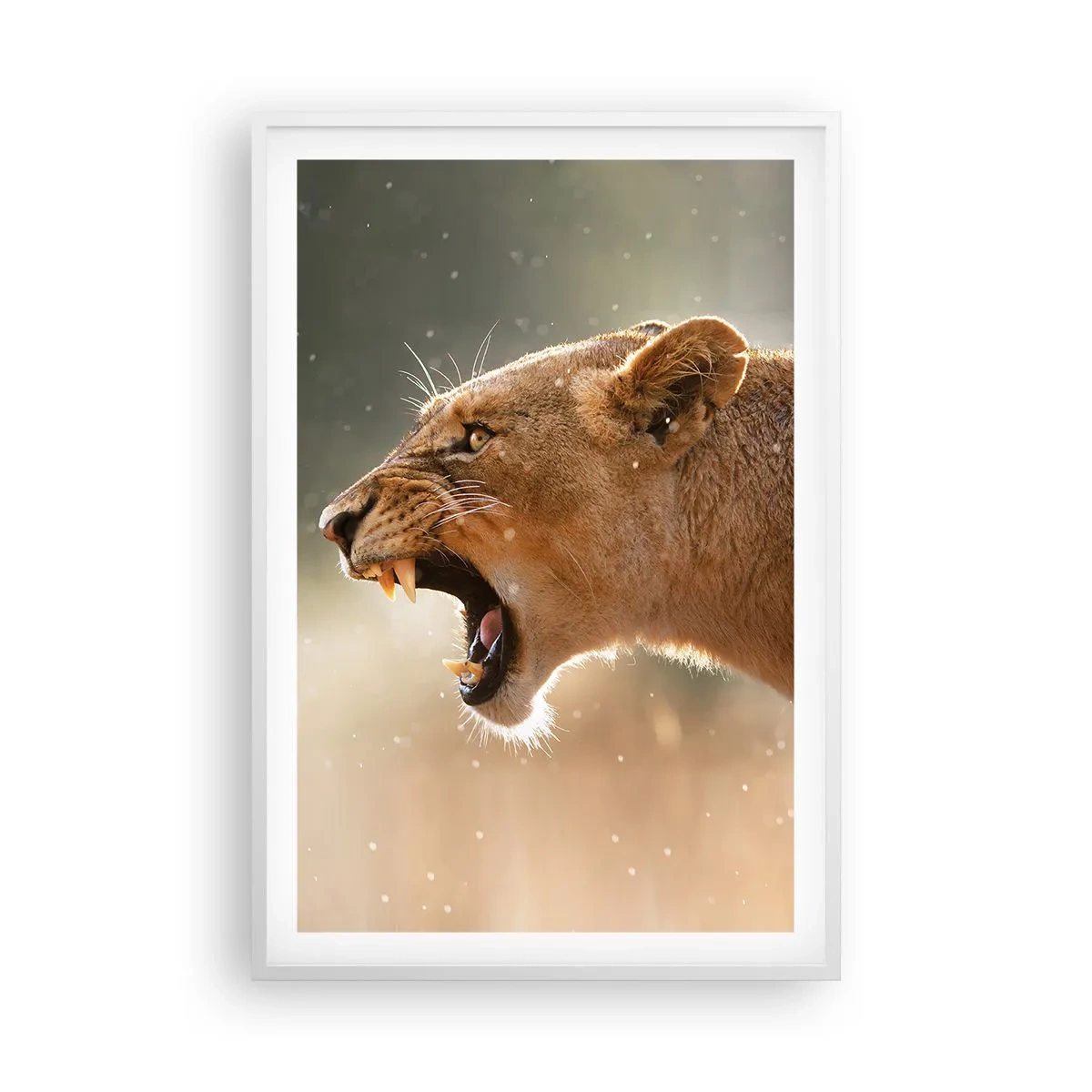 Affiche dans un cadre blanc - Poster - Essayez  de ne pas écouter - 61x91 cm