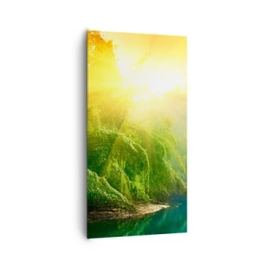 Impression sur toile - Image sur toile - Se noyer au soleil et à l'ombre - 65x120 cm