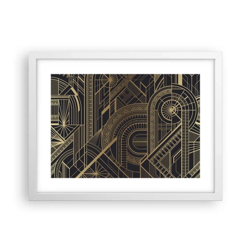 Affiche dans un cadre blanc - Poster - Concept, idée, plan - 40x30 cm