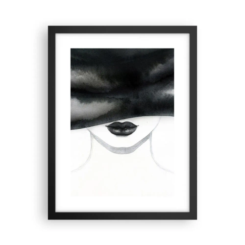 Affiche dans un cadre noir - Poster - Un mystère sensuel - 30x40 cm