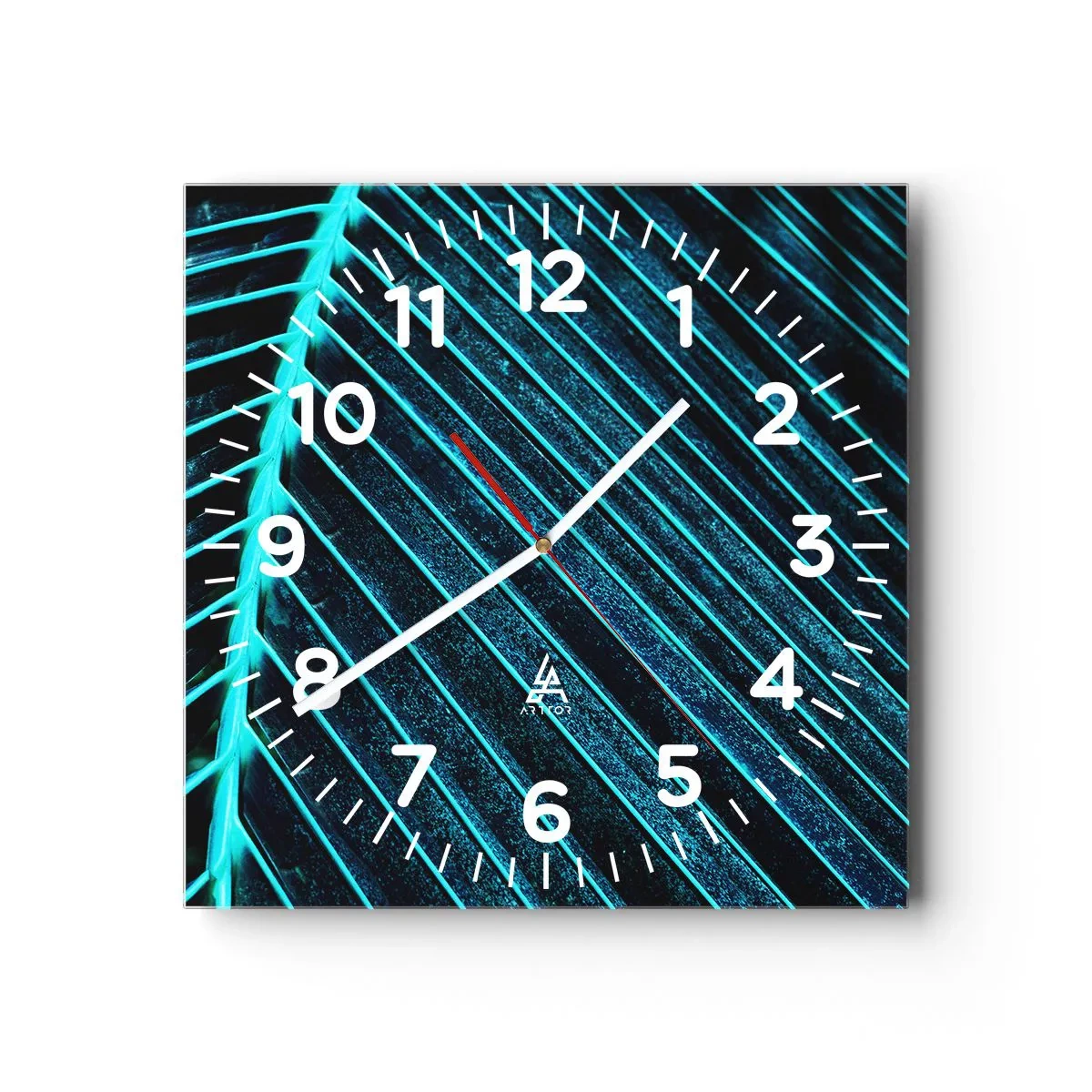Horloge murale - Pendule murale - Texture verte - 40x40 cm