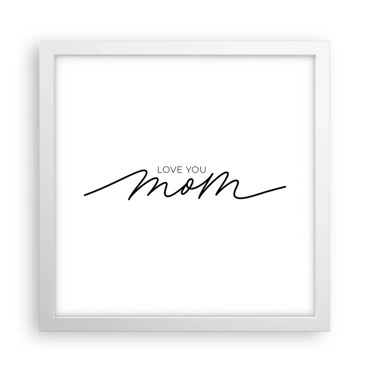 Affiche dans un cadre blanc - Poster - Grand chamboulement - 30x30 cm