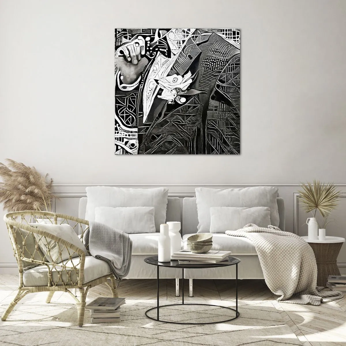 Impression sur verre - Image sur verre - Seulement en apparence un homme froid - 30x30 cm