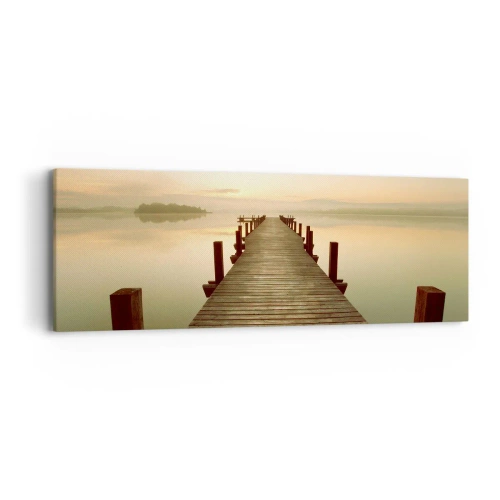 Impression sur toile - Image sur toile - L'aube, les premières lueurs, le jour  - 90x30 cm