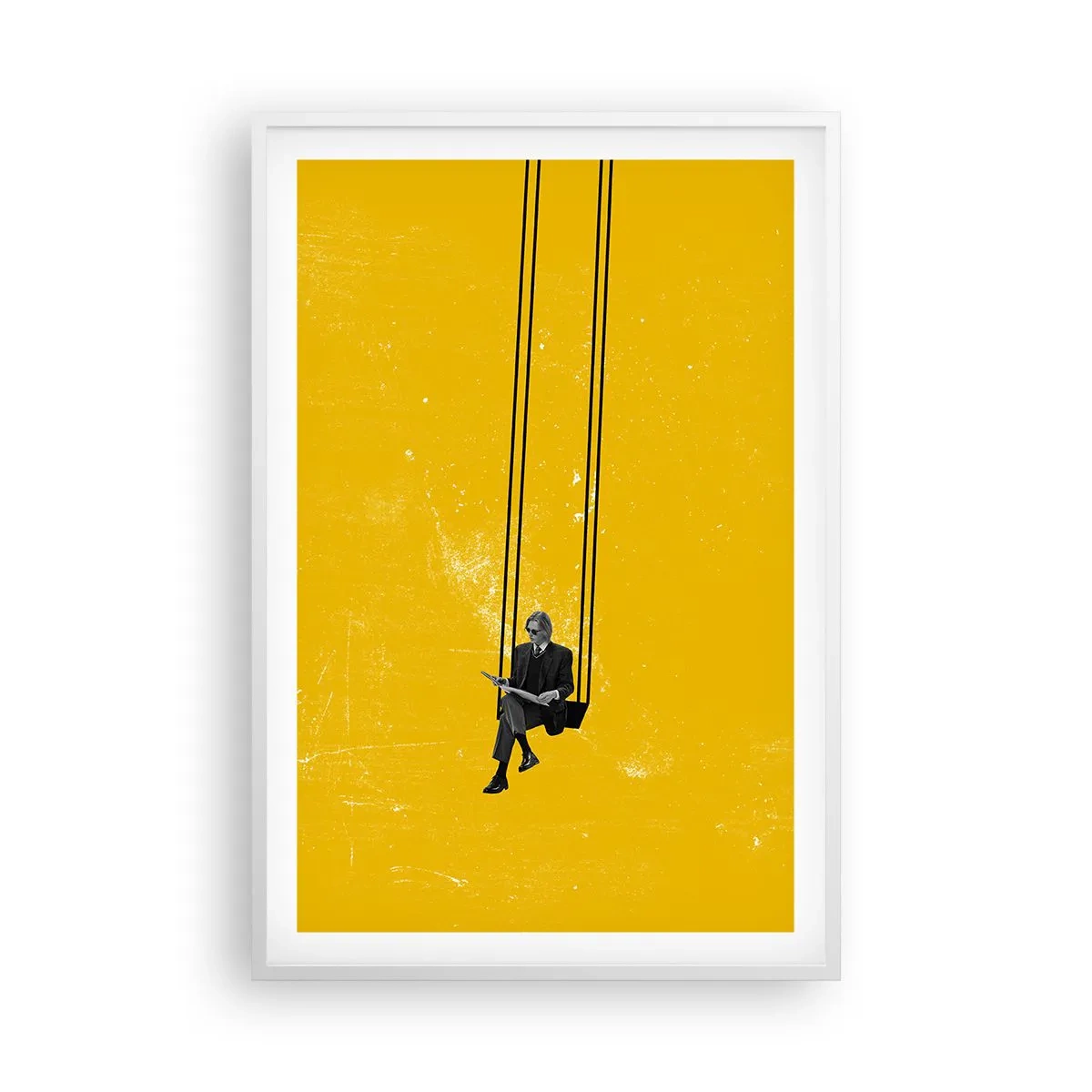 Affiche dans un cadre blanc - Poster - Un jour comme tous les jours - 61x91 cm