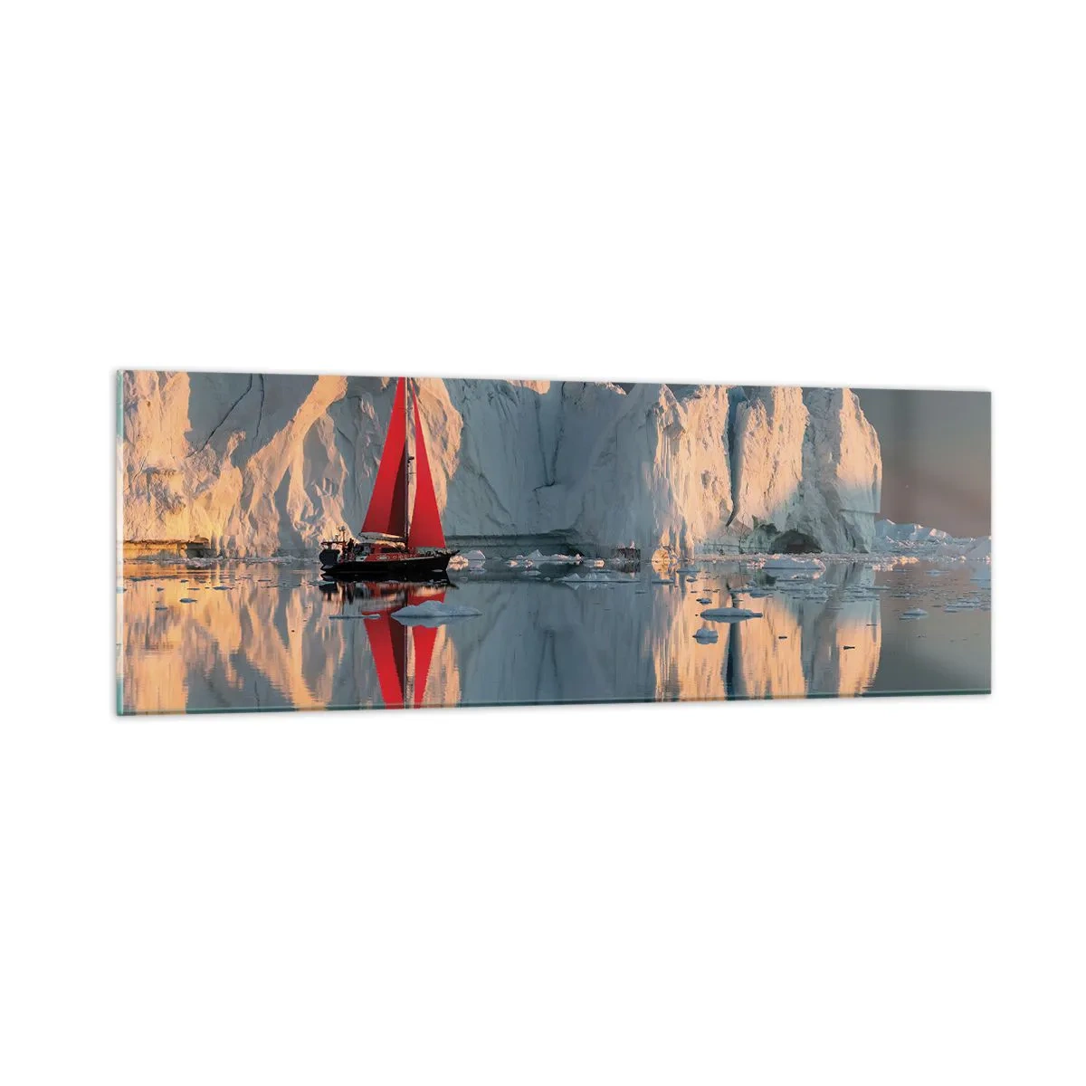 Impression sur verre - Image sur verre - Aux limites du monde - 90x30 cm