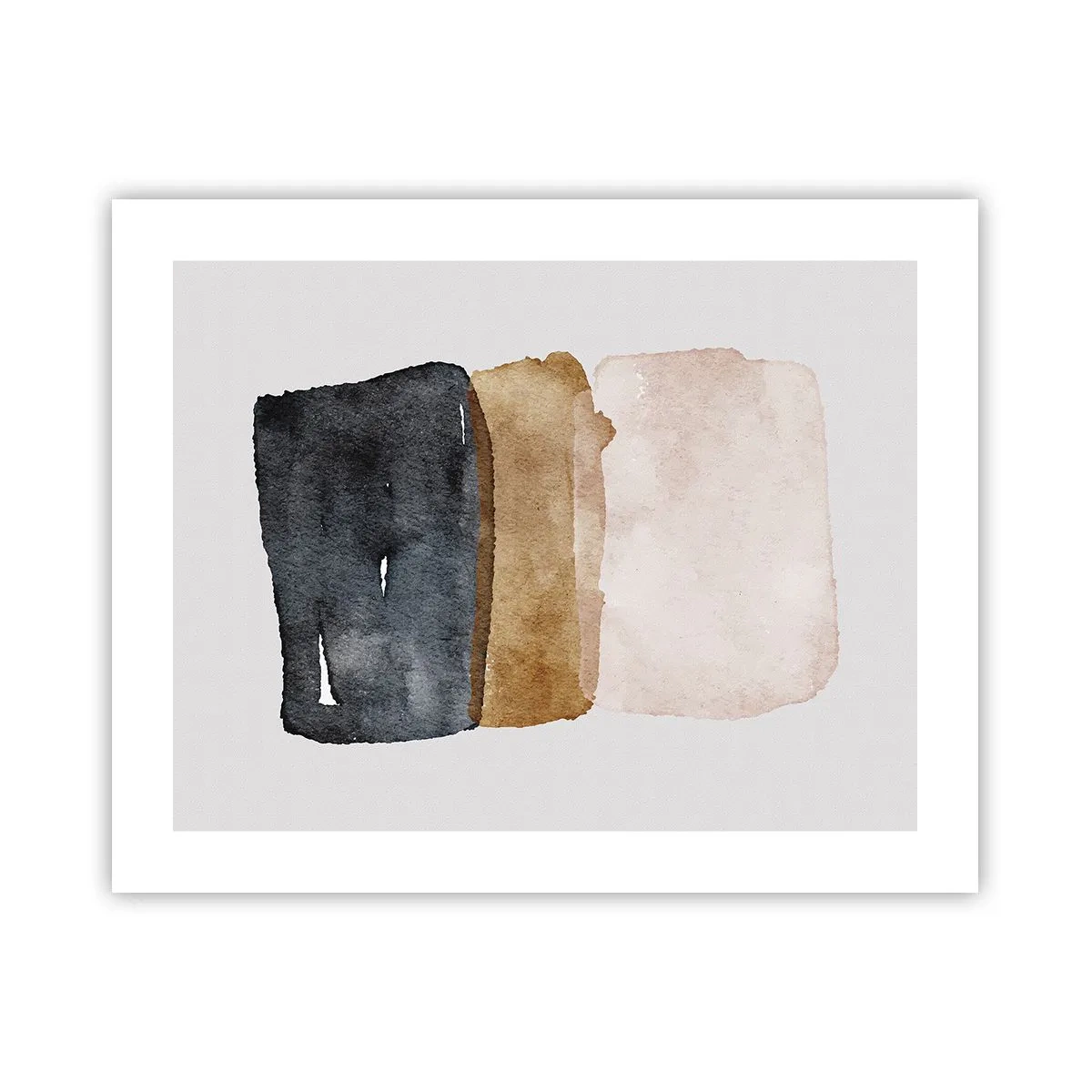 Affiche - Poster - Composition de couleurs de la terre - 50x40 cm