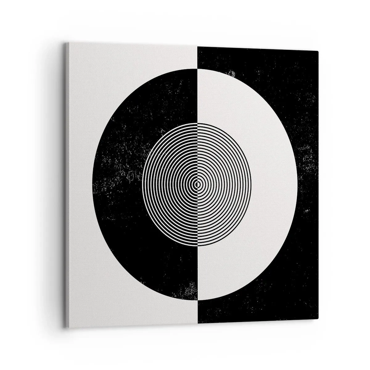 Impression sur toile - Image sur toile - Harmonie de noir et blanc - 60x60 cm