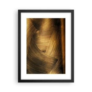 Affiche dans un cadre noir - Poster - Dans un labyrinthe en or - 30x40 cm