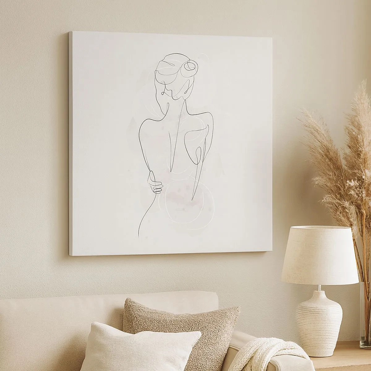 Impression sur toile - Image sur toile - Comme un instrument sensible - 30x30 cm