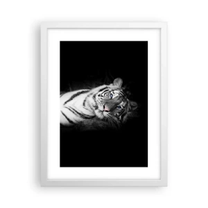 Affiche dans un cadre blanc - Poster - Sauvagerie et paix - 30x40 cm