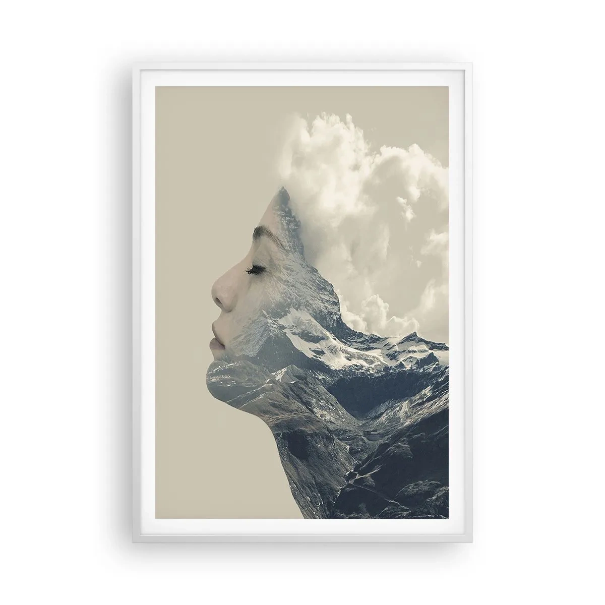 Affiche dans un cadre blanc - Poster - La beauté des éléments - 70x100 cm