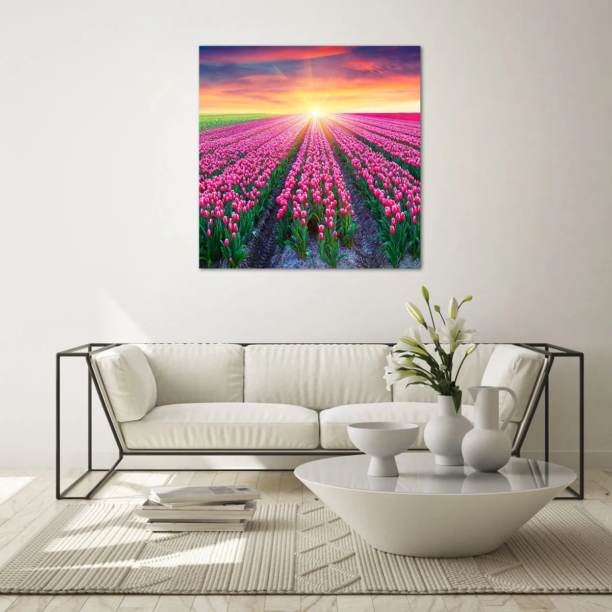 Impression sur verre - Image sur verre - Ferme de la beauté - 70x70 cm