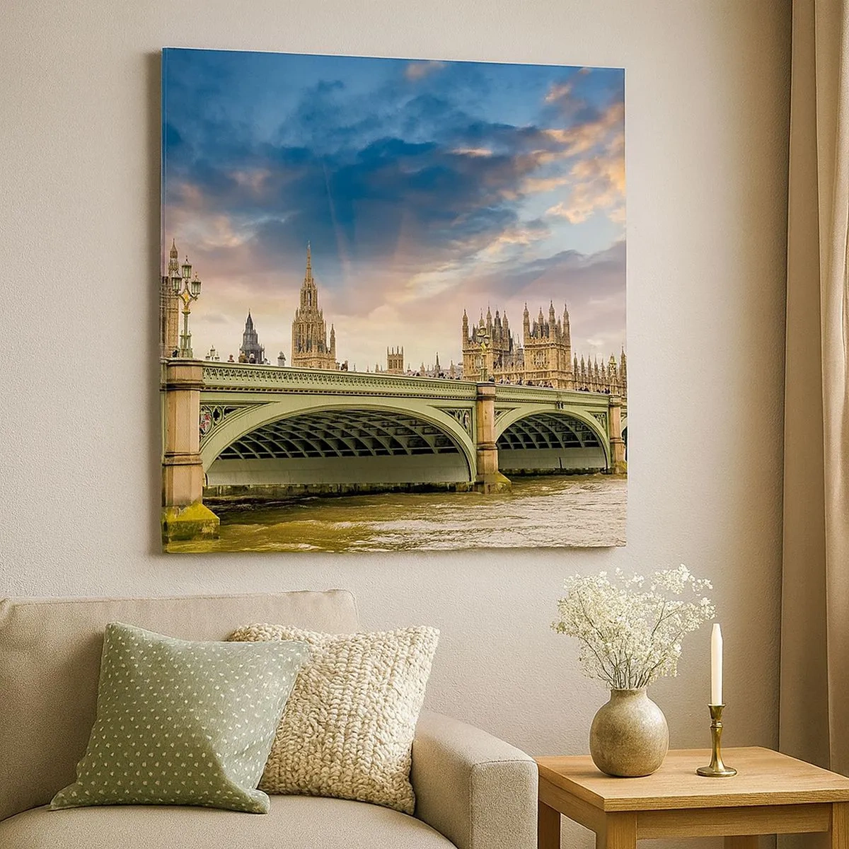 Impression sur toile - Image sur toile - Le temps s'est arrêté dans l'Empire - 30x30 cm