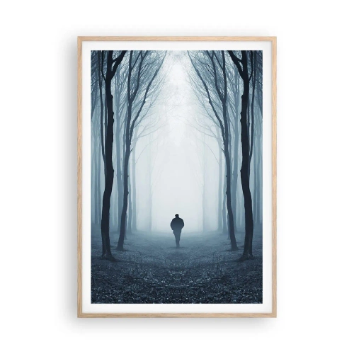 Affiche dans un chêne clair - Poster - Tout est simple et clair - 70x100 cm