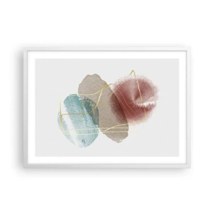 Affiche dans un cadre blanc - Poster - Coraux de l'espace - 70x50 cm