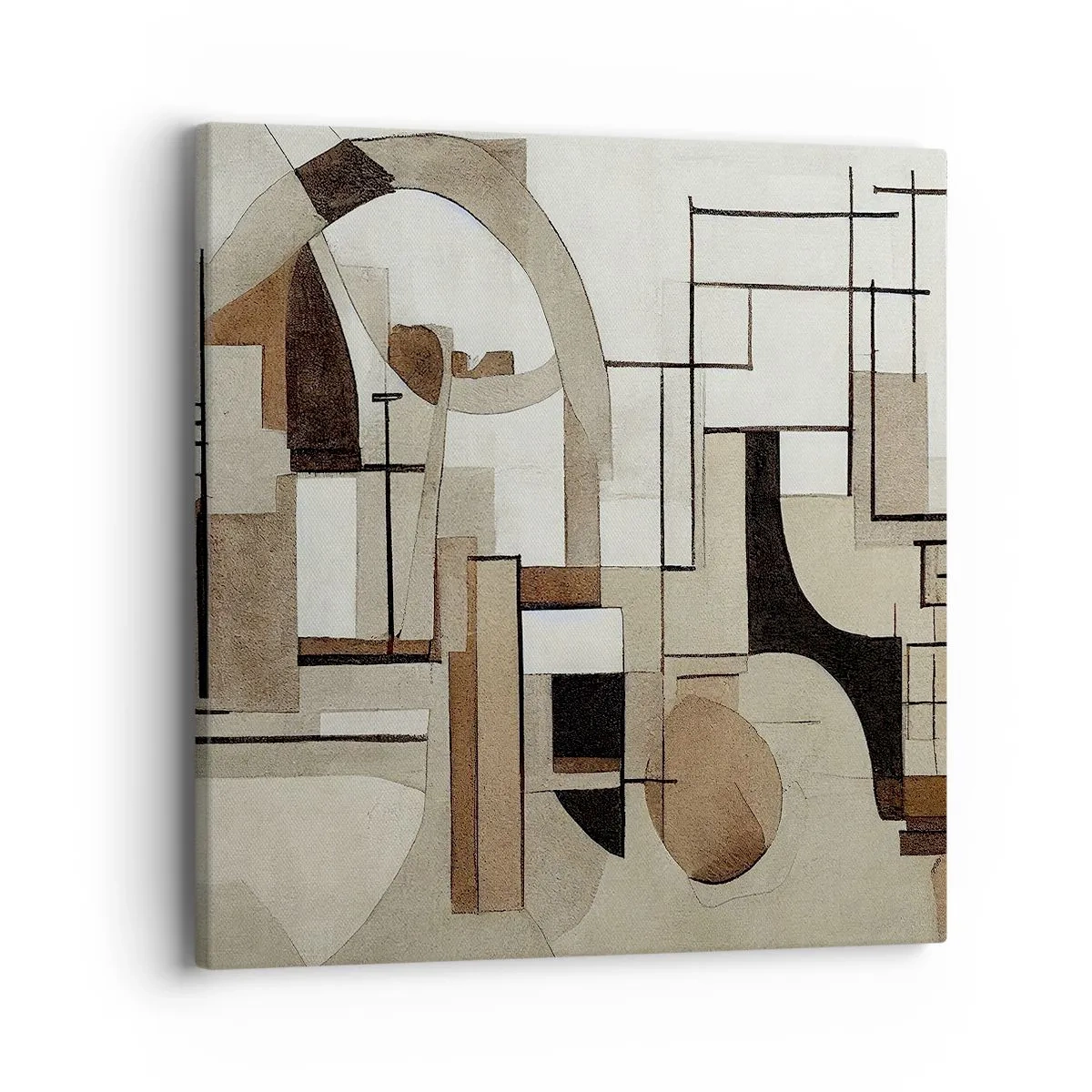 Impression sur toile - Image sur toile - Paysage urbain 2.0 - 40x40 cm