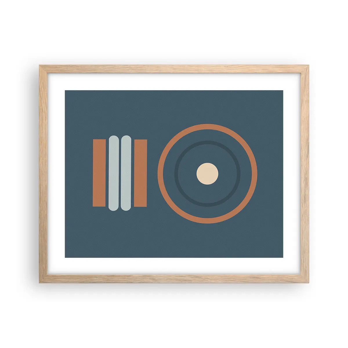 Affiche dans un chêne clair - Poster - Essence des choses - 50x40 cm