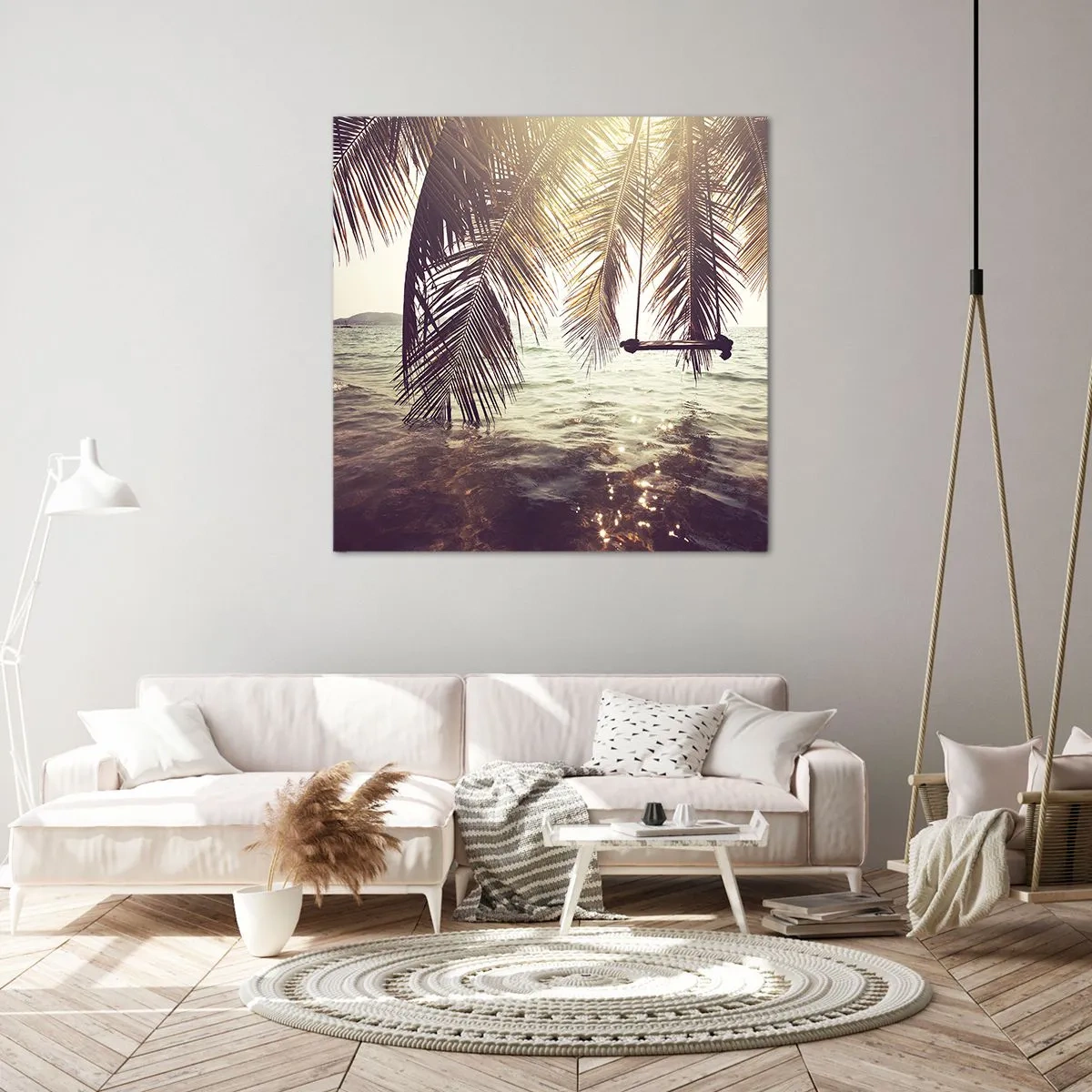 Impression sur toile - Image sur toile - Vous pouvez vous balancer dans les nuages ​​à volonté - 40x40 cm