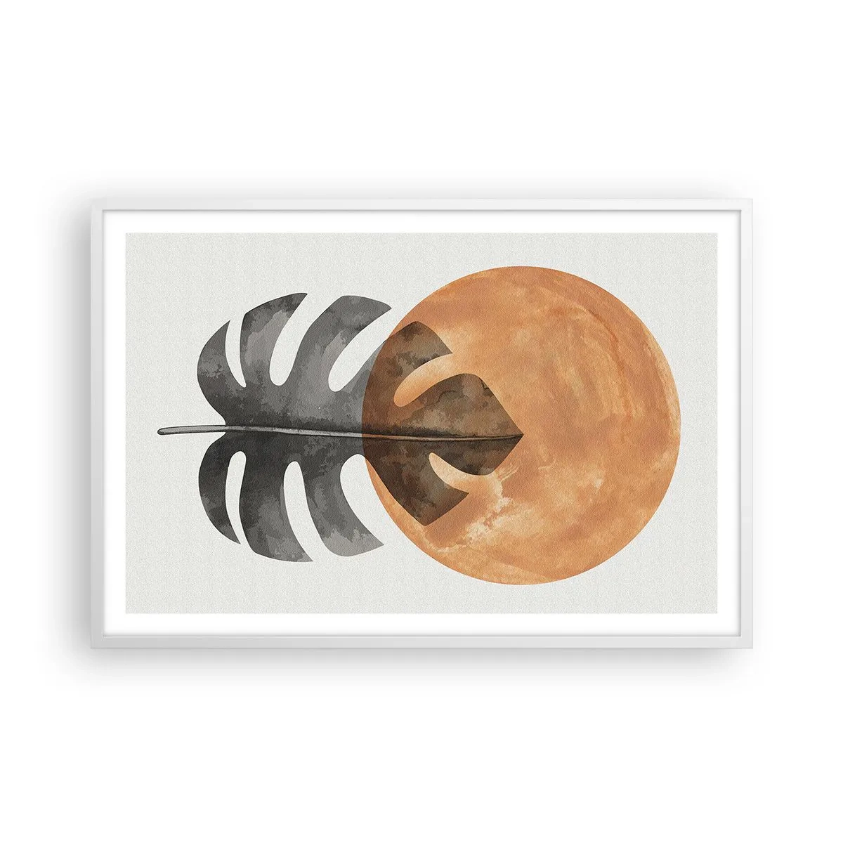 Affiche dans un cadre blanc - Poster - Toujours le soleil - 91x61 cm