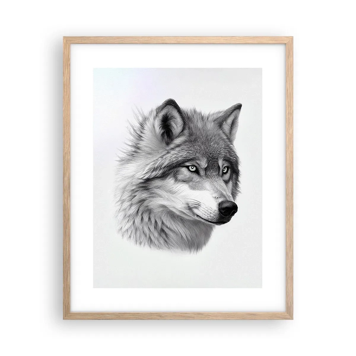 Affiche dans un chêne clair - Poster - Alpha – sans aucun doute - 40x50 cm