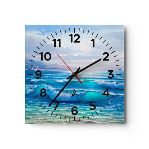 Horloge murale - Pendule murale - Il apporte un soulagement - 30x30 cm