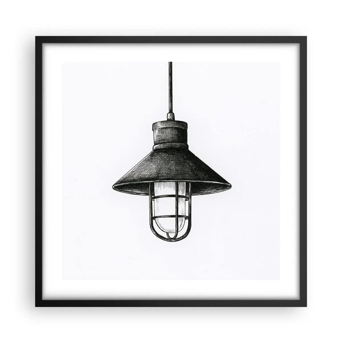 Affiche dans un cadre noir - Poster - Comme il y a des années… - 50x50 cm