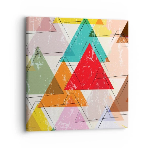 Impression sur toile - Image sur toile - Trois par trois - 30x30 cm