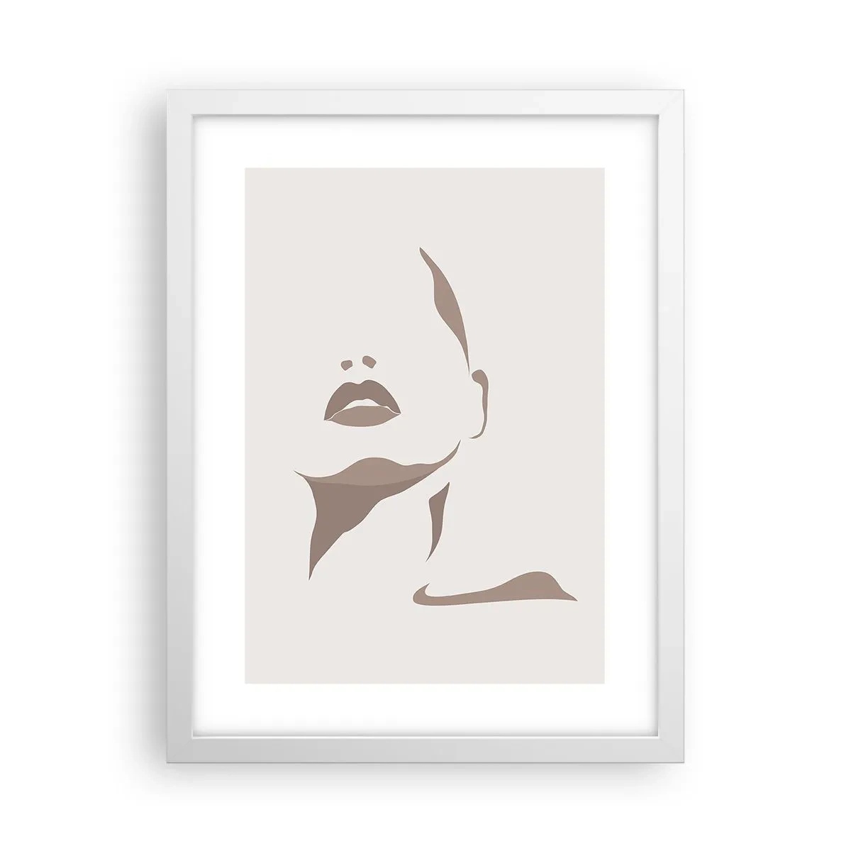 Affiche dans un cadre blanc - Poster - Fait de lumière et d'ombre - 30x40 cm