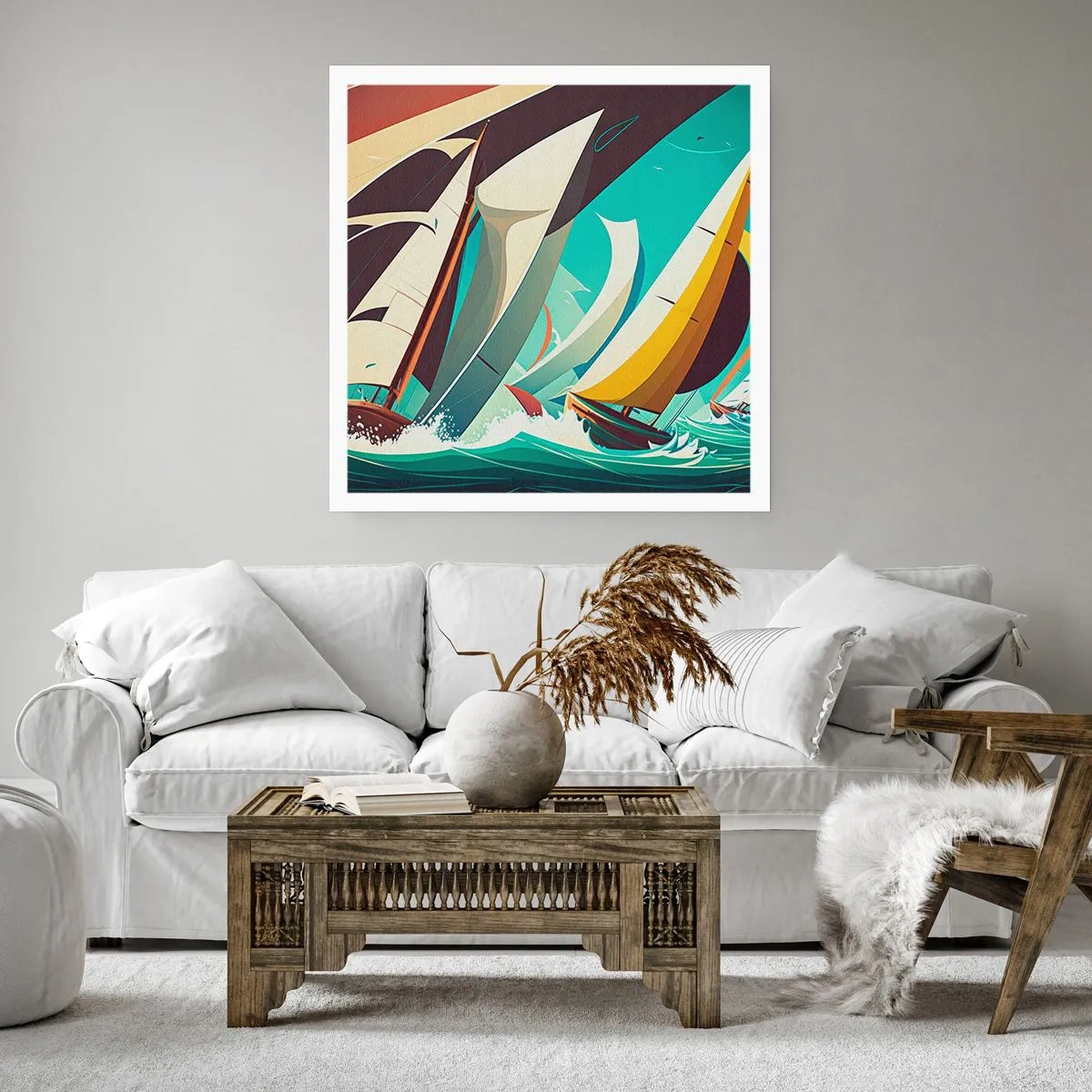 Affiche - Poster - Bonne chance avec les éléments - 60x60 cm