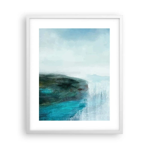 Affiche dans un cadre blanc - Poster - Abstraction nautique - 40x50 cm
