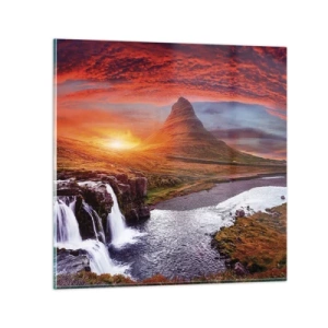 Impression sur verre - Image sur verre - Vue de la terre du milieu - 30x30 cm