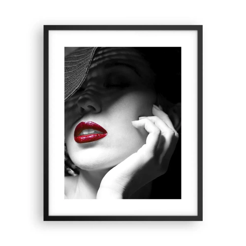 Affiche dans un cadre noir - Poster - Étude écarlate - 40x50 cm