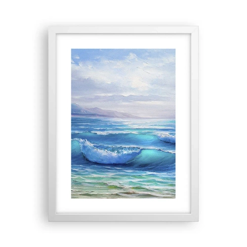 Affiche dans un cadre blanc - Poster - Il apporte un soulagement - 30x40 cm