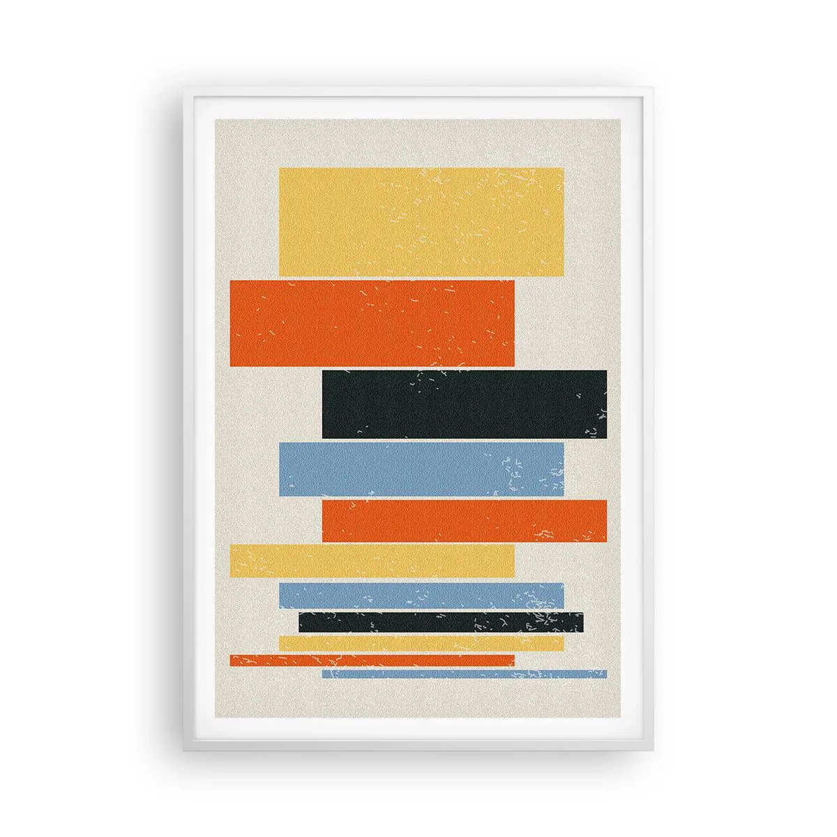 Affiche dans un cadre blanc - Poster - Notation musicale - 70x100 cm