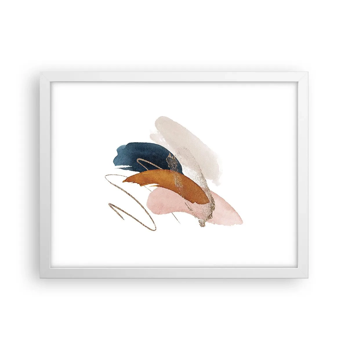 Affiche dans un cadre blanc - Poster - Composition ailée - 40x30 cm