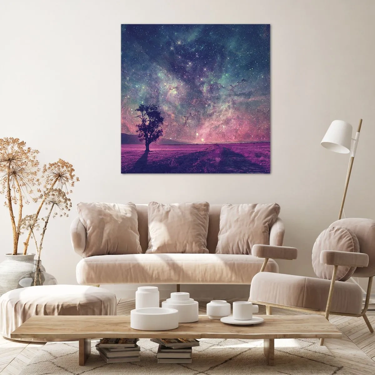 Impression sur toile - Image sur toile - Sous un ciel magique - 40x40 cm