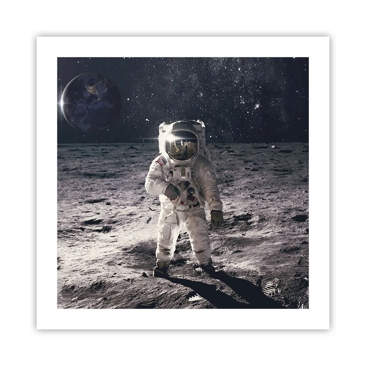 Affiche - Poster - Salutations de la lune - 50x50 cm