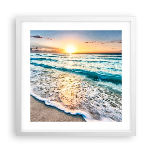Affiche dans un cadre blanc - Poster - Une vue qui en vaut la peine - 40x40 cm