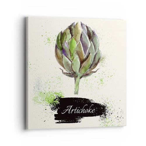 Impression sur toile - Image sur toile - Vive les légumes! - 40x40 cm