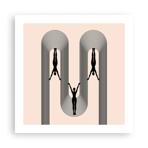 Affiche - Poster - Les jambes en l’air - 50x50 cm